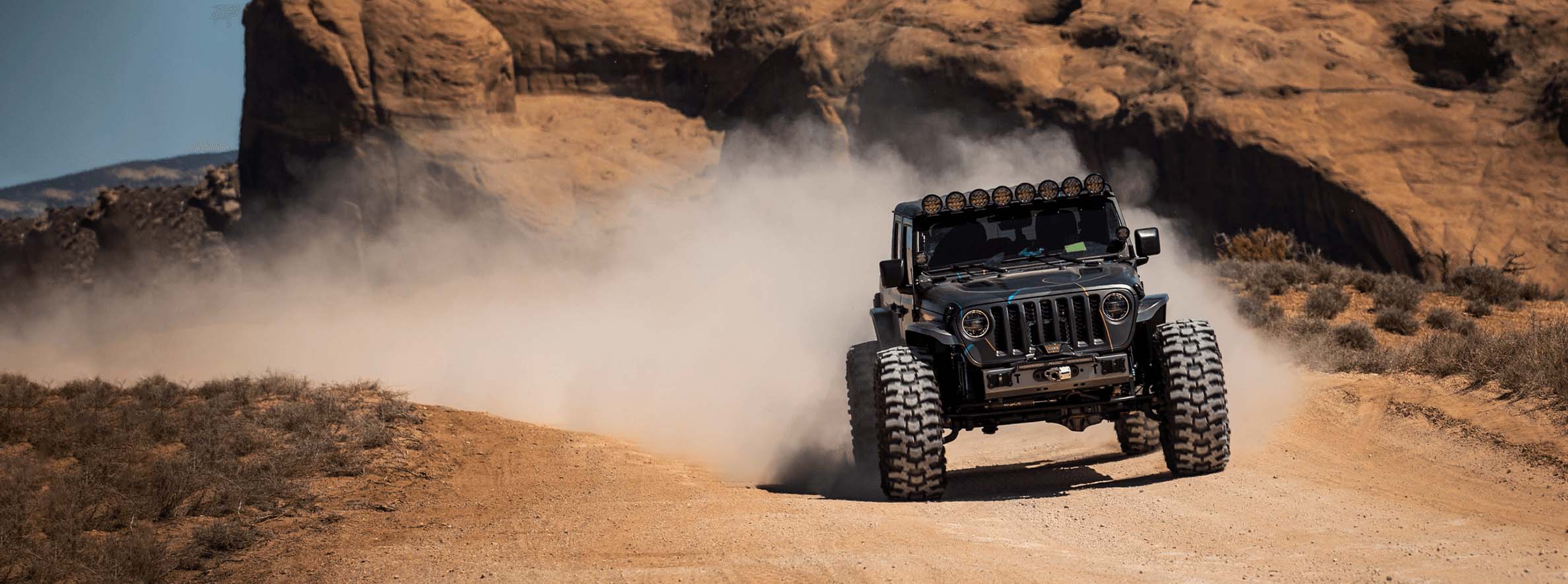 BILSTEIN Off-Road SUV driving through desert